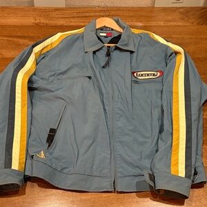 Tommy Hilfiger Vintage Men's Blue and Yellow Boardsports Jacket Size XL